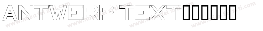 Antwerp Text字体转换